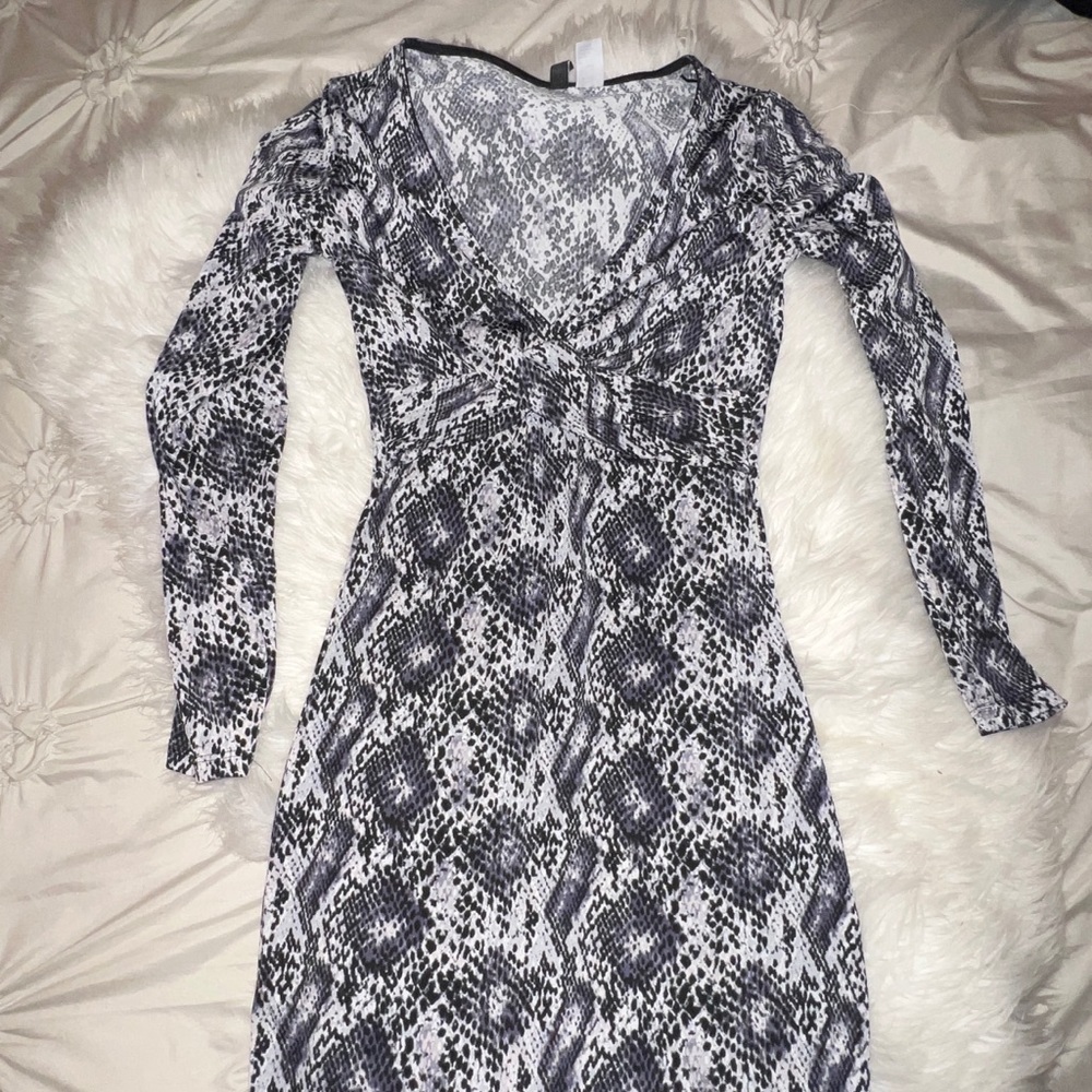 Animal Print Mini Dress
